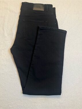 Tailor Vintage 38/30 Black Slim Jeans with Branded Button